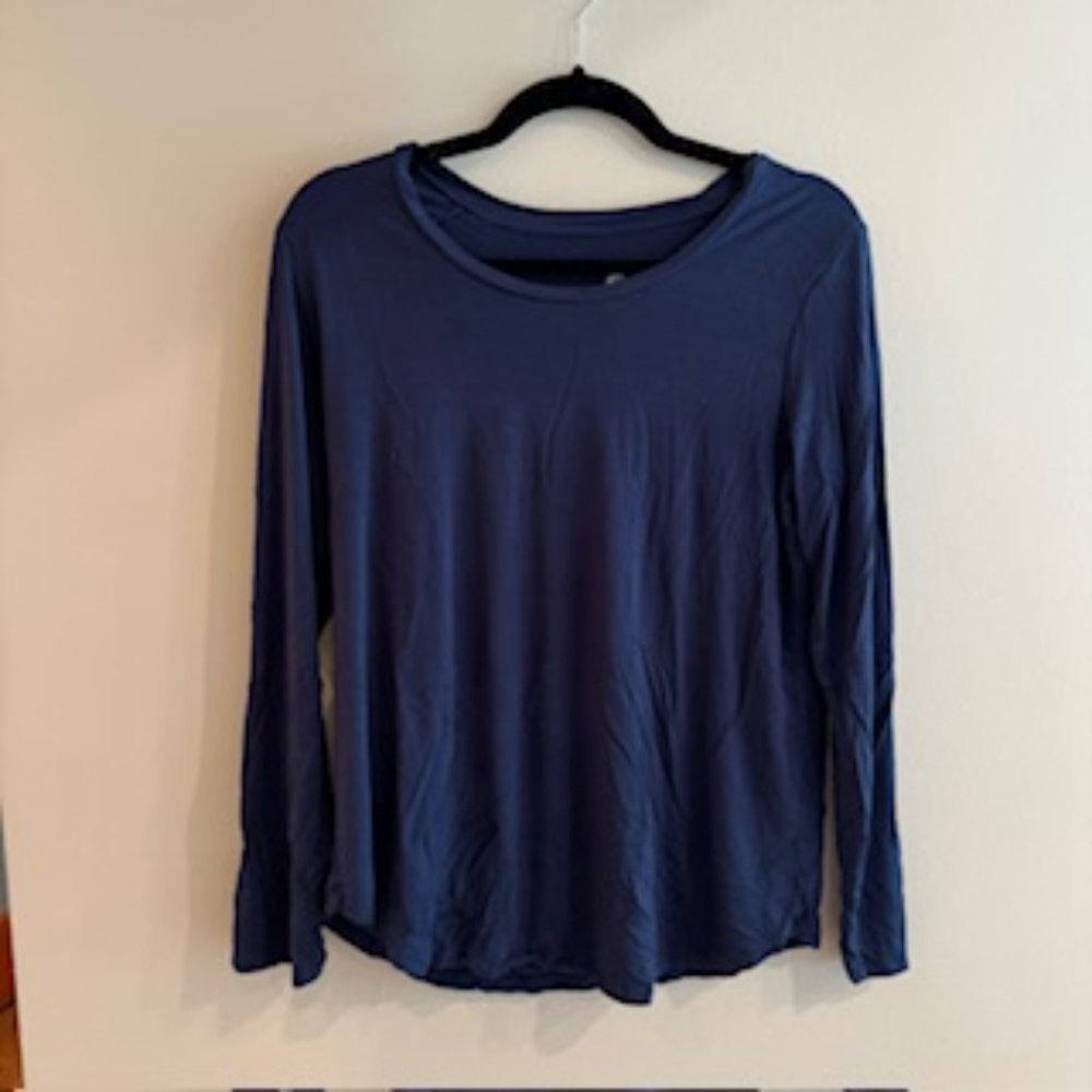 Kindred Bravely Bamboo Nursing & Maternity Long Sleeve T-shirt | Navy